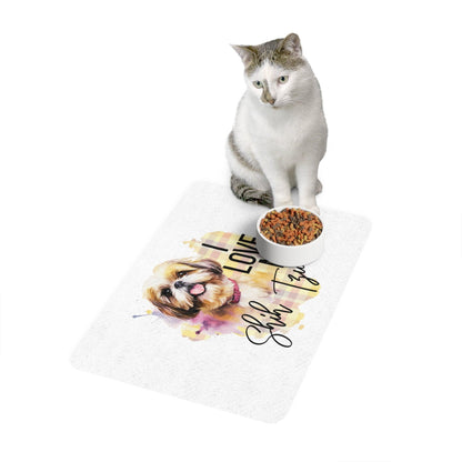 I Love My Shih Tzu Pet Food Mat - Shih Tzu Gifts