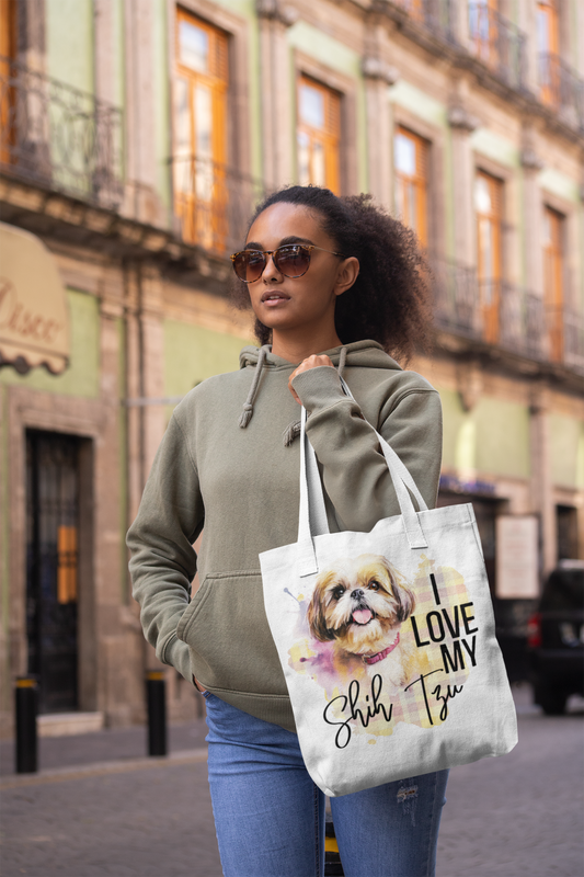 I Love My Shih Tzu Tote Bag