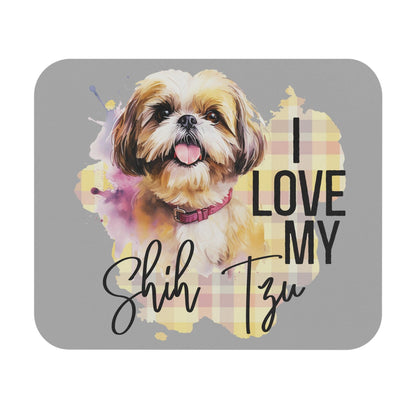 I Love My Shih Tzu Mouse Pad - Shih Tzu Gifts