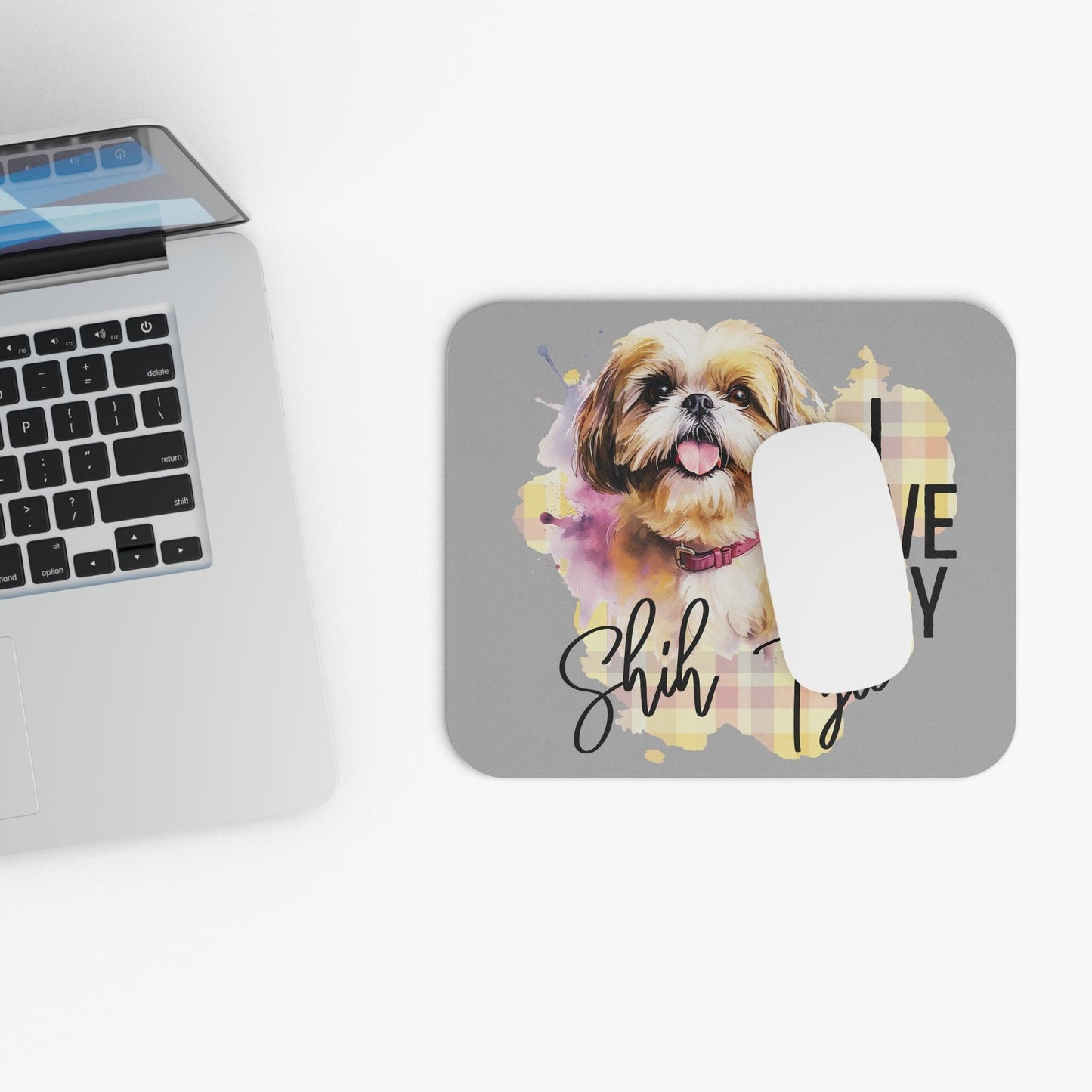 I Love My Shih Tzu Mouse Pad - Shih Tzu Gifts