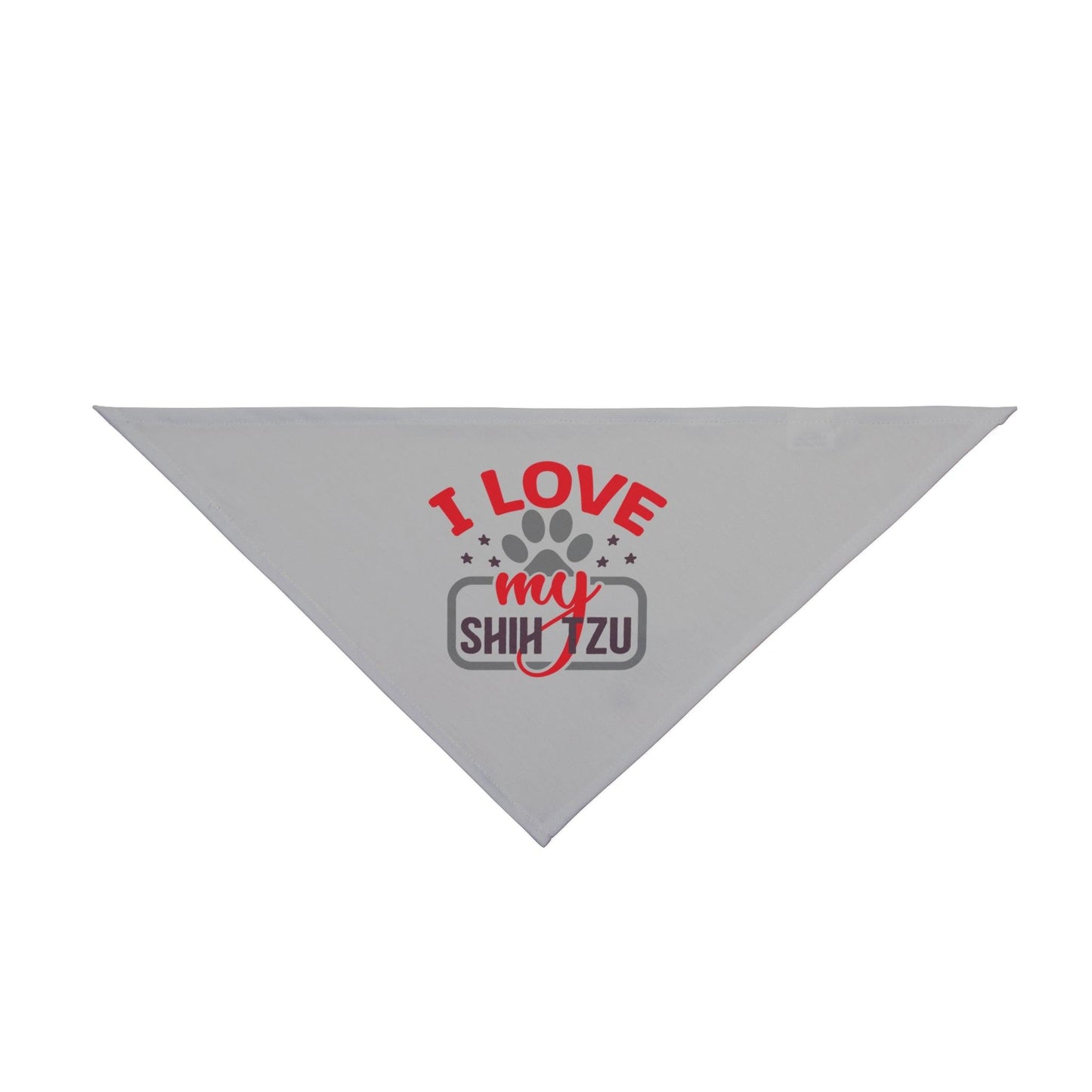 I Love My Shih Tzu Pet Bandana - Shih Tzu Gifts