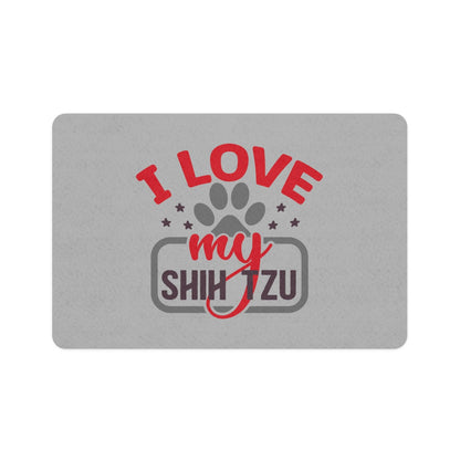 I Love My Shih Tzu Pet Food Mat - Shih Tzu Gifts