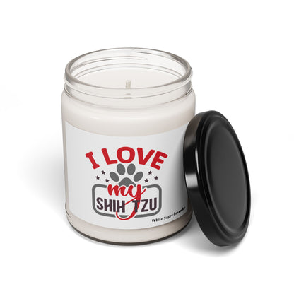 I Love My Shih Tzu Scented Soy Candle, 9oz