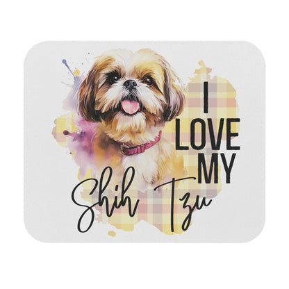 I Love My Shih Tzu Mouse Pad - Shih Tzu Gifts