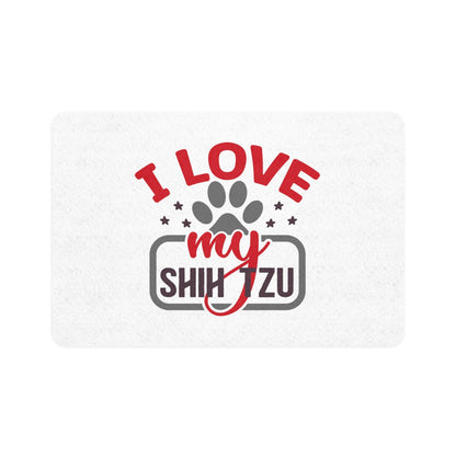 I Love My Shih Tzu Pet Food Mat - Shih Tzu Gifts