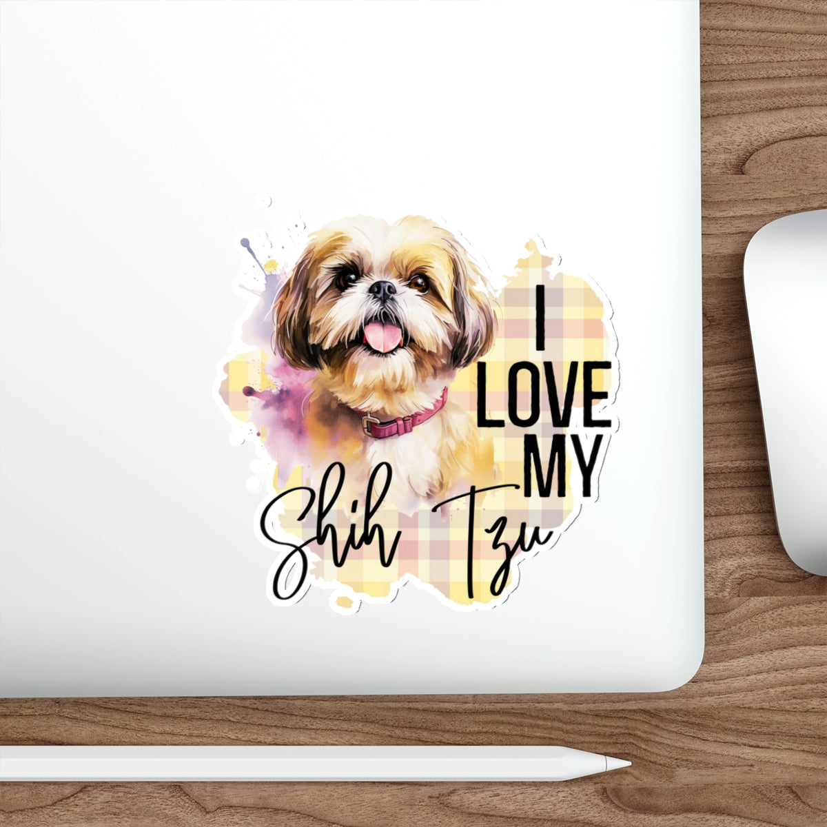 I Love My Shih Tzu Die-Cut Stickers