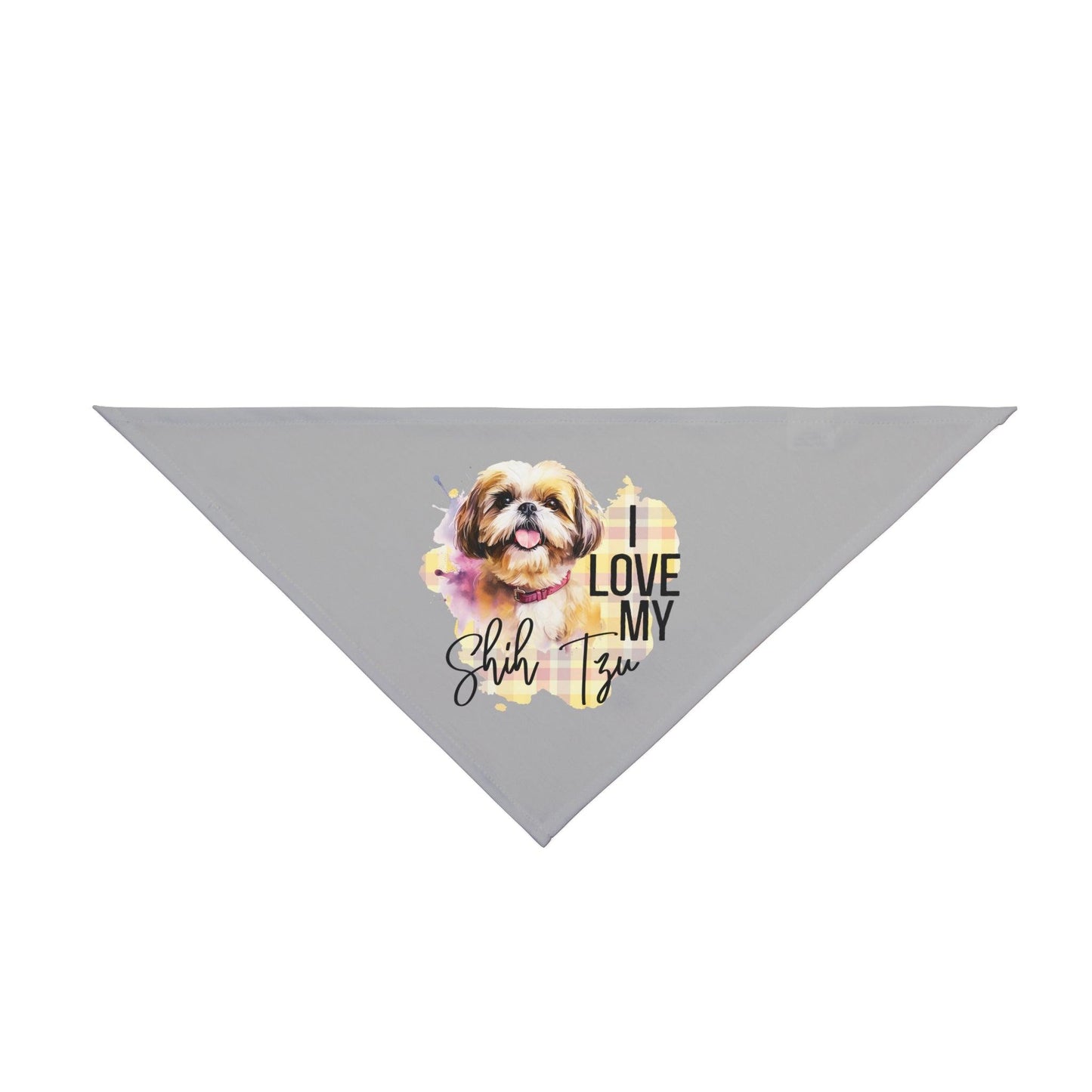 I Love My Shih Tzu Pet Bandana - Shih Tzu Gifts