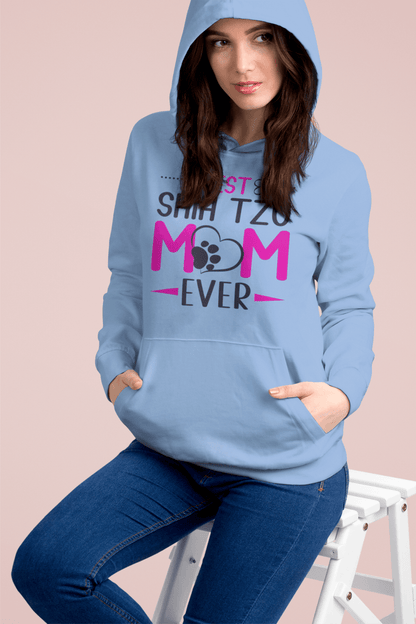 Best Shih Tzu Mom Ever Hooded Sweatshirt - Shih Tzu Gifts