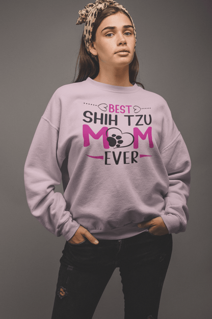 Best Shih Tzu Mom Ever Sweatshirt - Shih Tzu Gifts