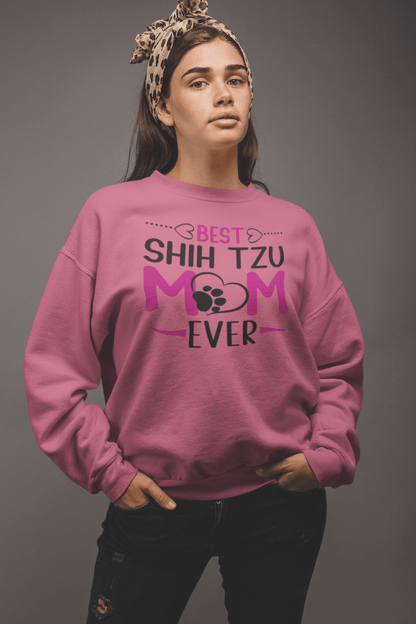 Best Shih Tzu Mom Ever Sweatshirt - Shih Tzu Gifts