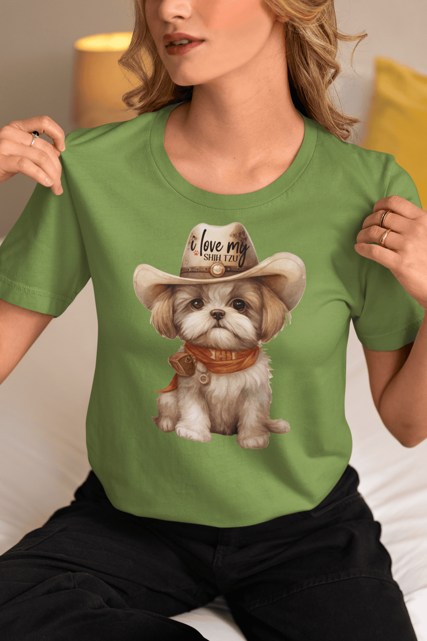 Cowboy Shih Tzu T-Shirt – Perfect Gift for Dog Lovers and Western Fans - Shih Tzu Gifts