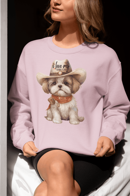 Cowboy Shih Tzu Sweatshirt - Shih Tzu Gifts