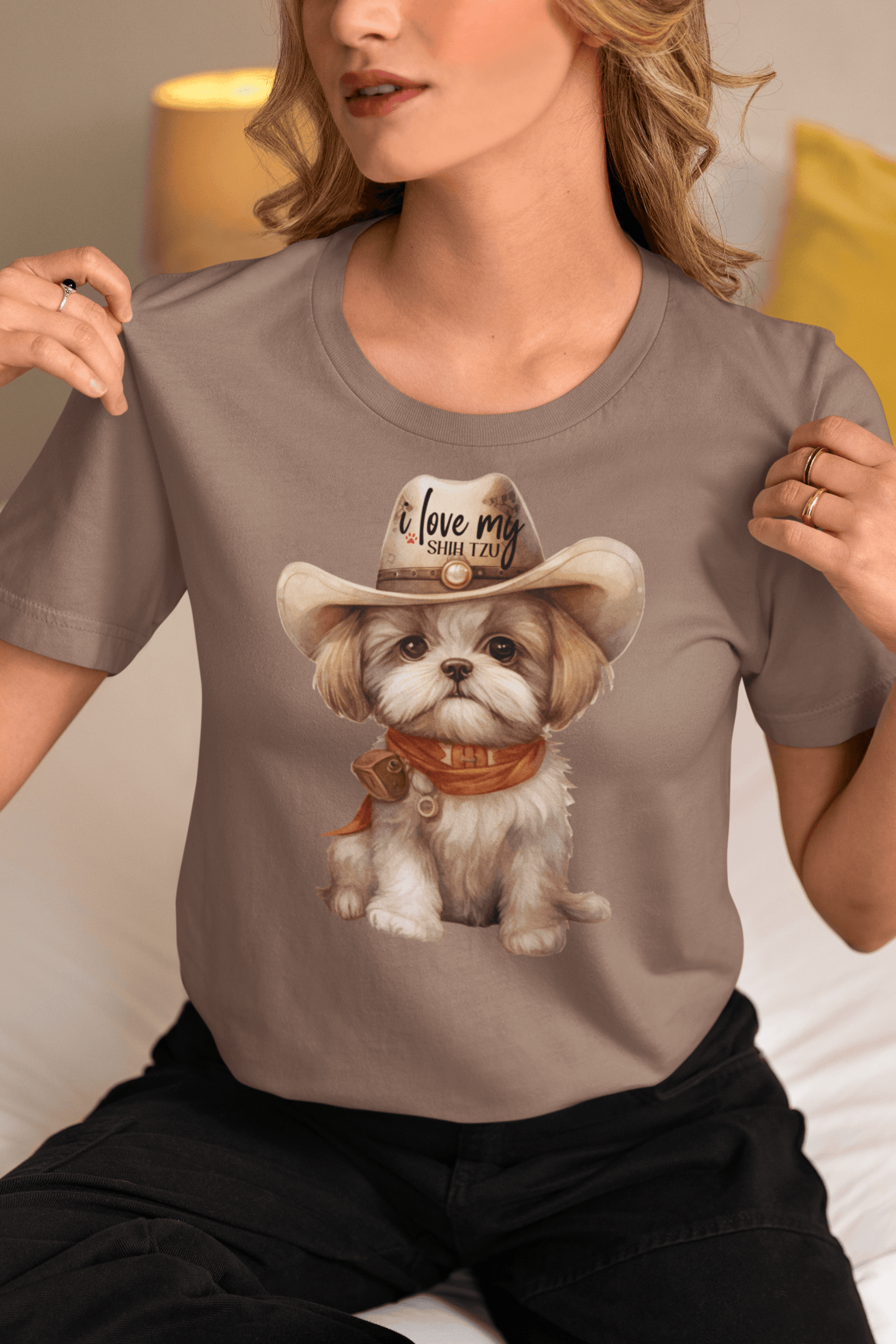 Cowboy Shih Tzu T-Shirt – Perfect Gift for Dog Lovers and Western Fans - Shih Tzu Gifts