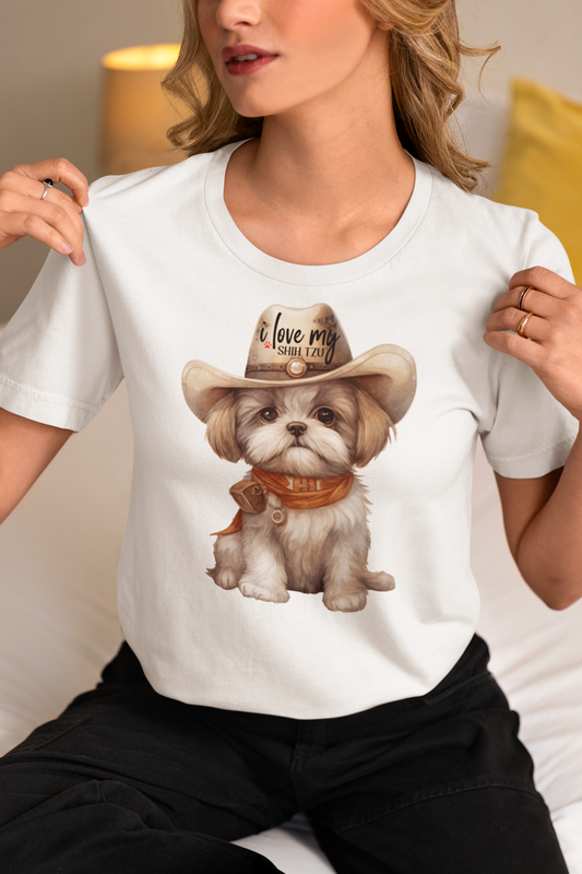 Cowboy Shih Tzu T-Shirt