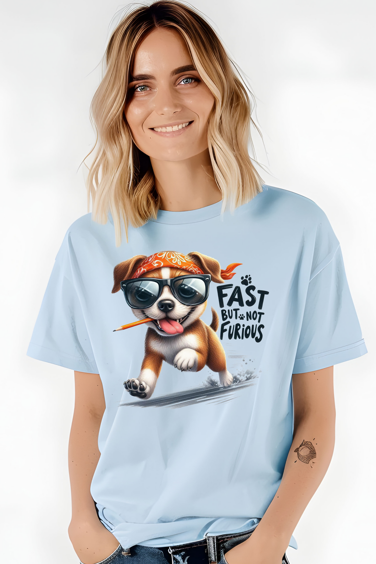 Fast But Not Furious Comfort Colors T-Shirt for Dog Lovers & Runners