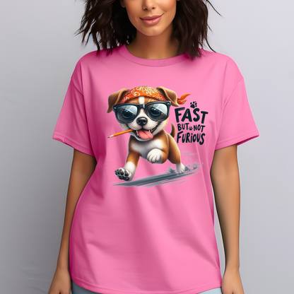 Fast But Not Furious Comfort Colors T-Shirt for Dog Lovers & Runners