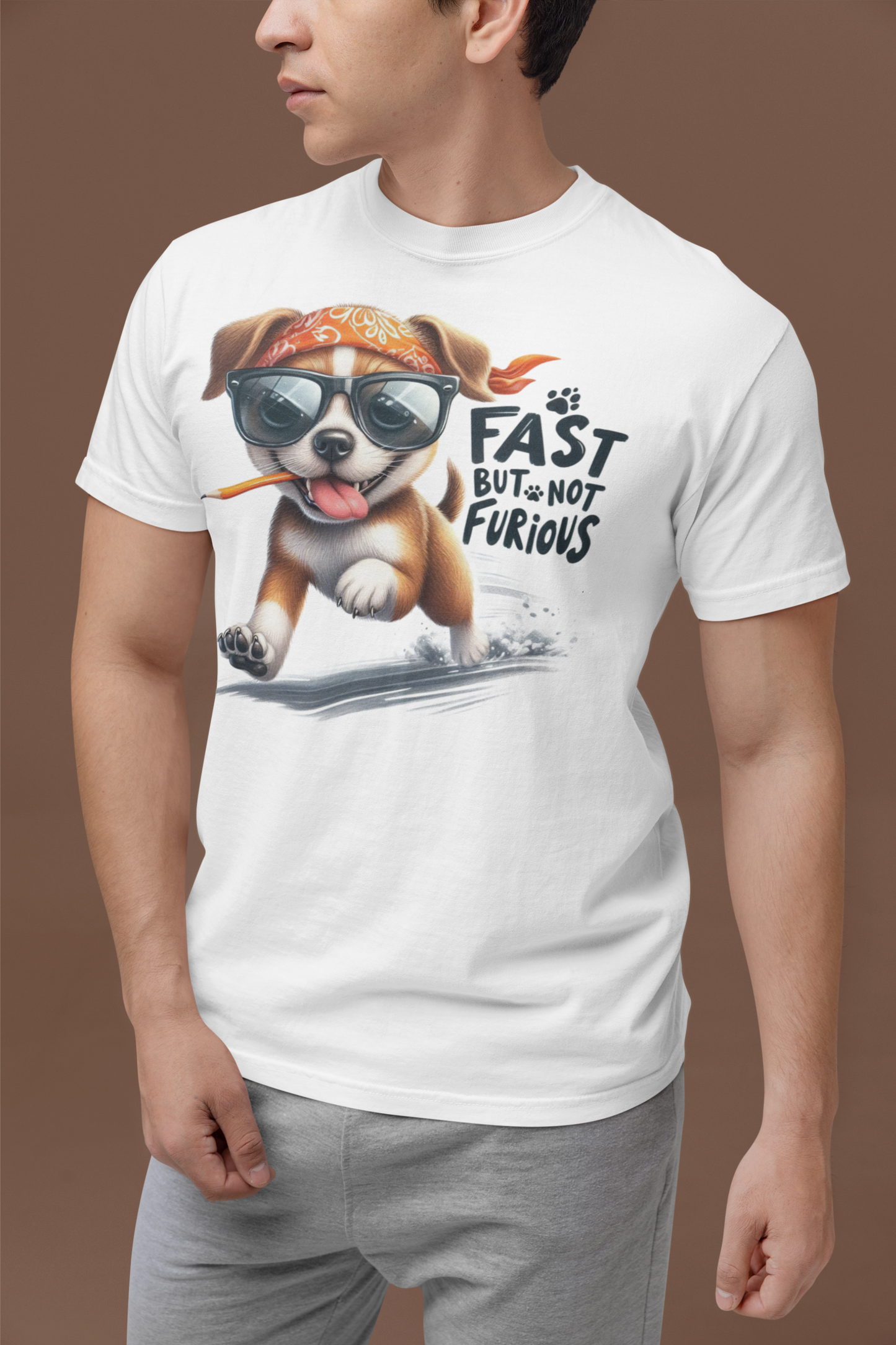 Fast But Not Furious Comfort Colors T-Shirt for Dog Lovers & Runners