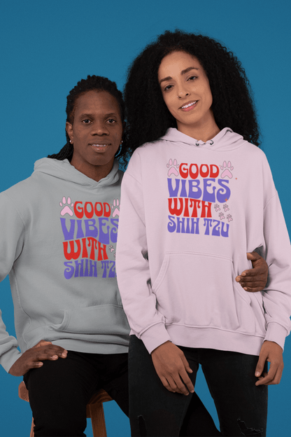 Good Vibes With Shih Tzu Hoodie – Cozy Gift for Dog Lovers & Owners