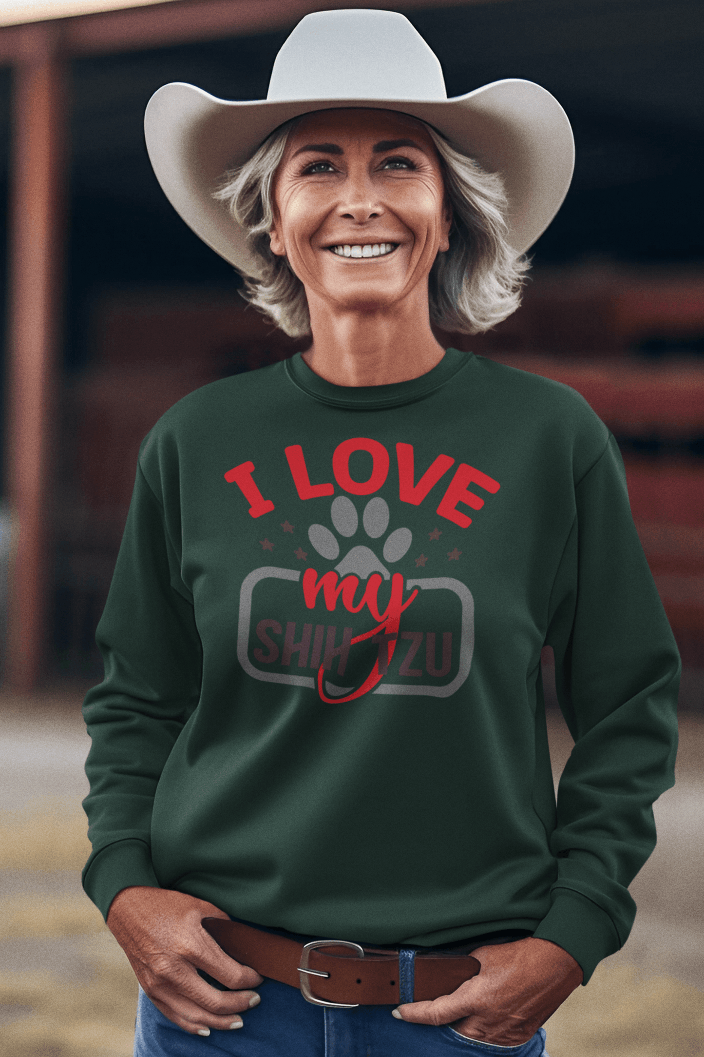 I Love My Shih Tzu Sweatshirt - Shih Tzu Gifts