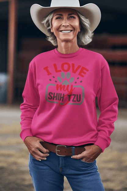 I Love My Shih Tzu Sweatshirt - Shih Tzu Gifts