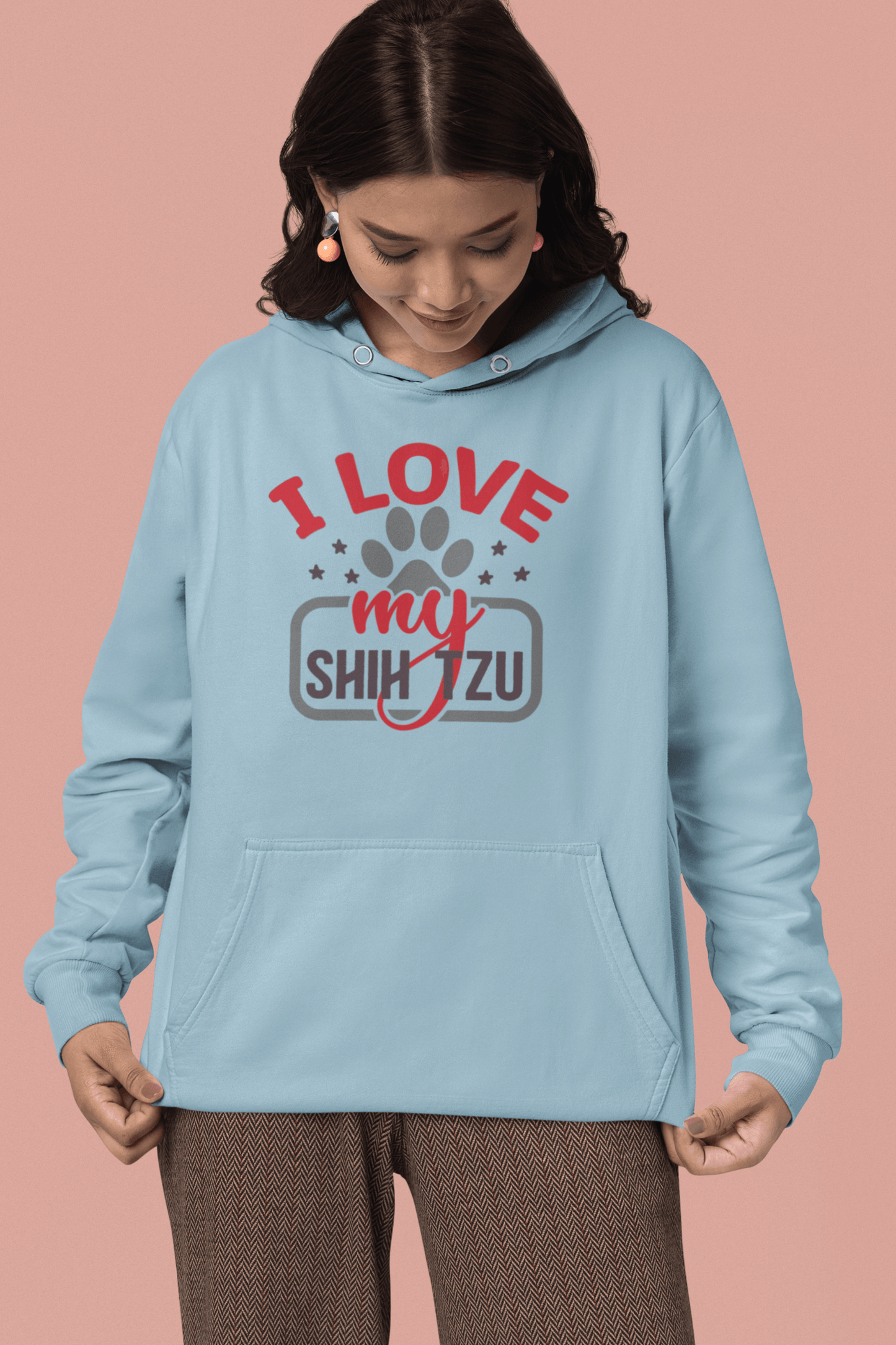 I Love My Shih Tzu Hooded Sweatshirt - Shih Tzu Gifts