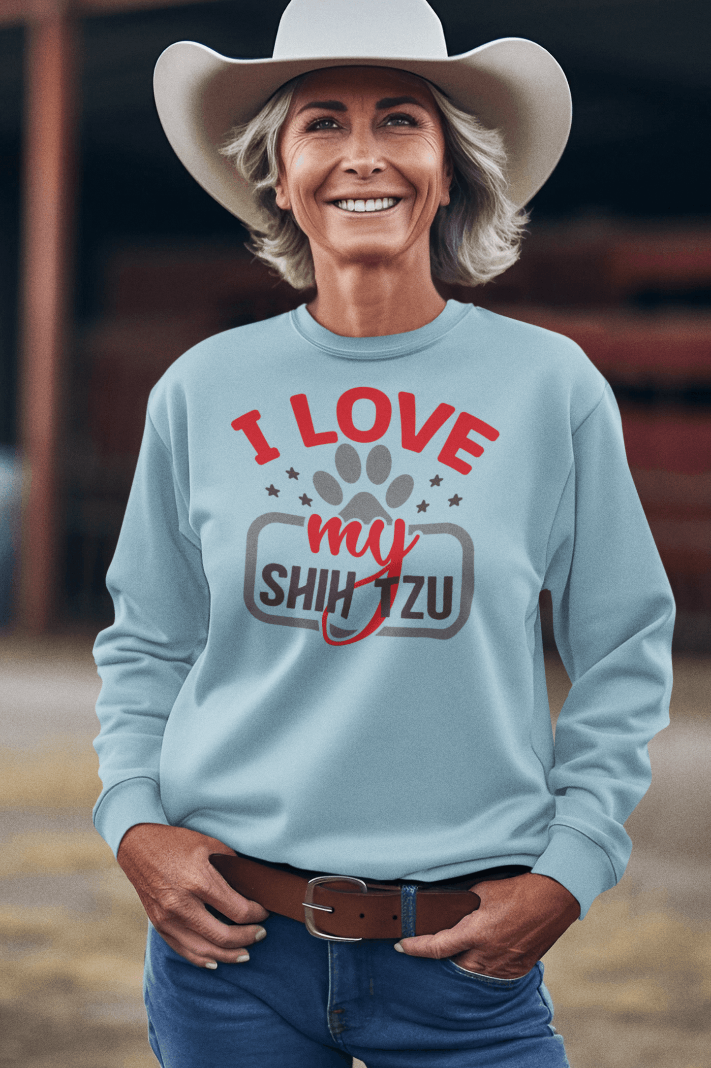 I Love My Shih Tzu Sweatshirt - Shih Tzu Gifts