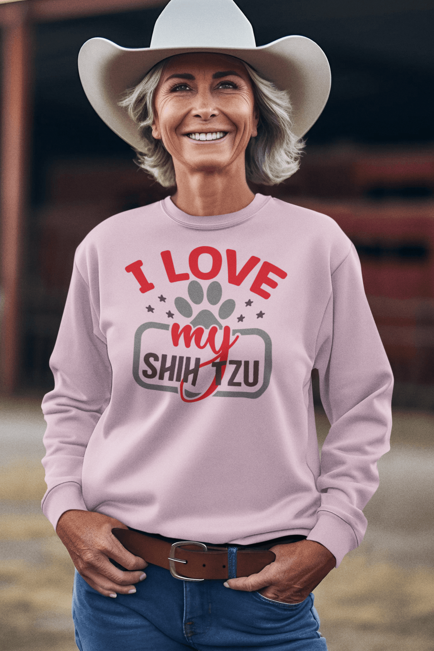 I Love My Shih Tzu Sweatshirt - Shih Tzu Gifts