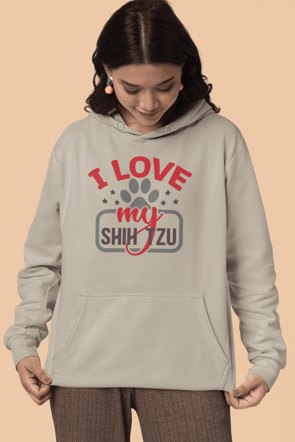 I Love My Shih Tzu Hooded Sweatshirt - Shih Tzu Gifts