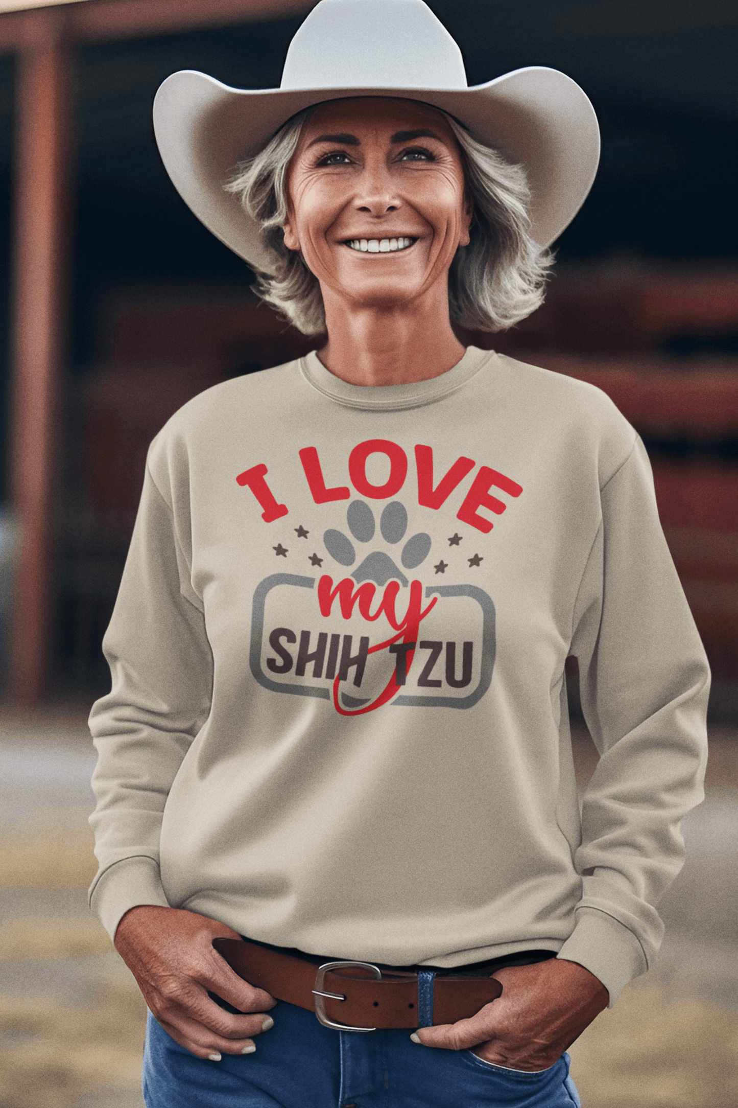 I Love My Shih Tzu Sweatshirt - Shih Tzu Gifts