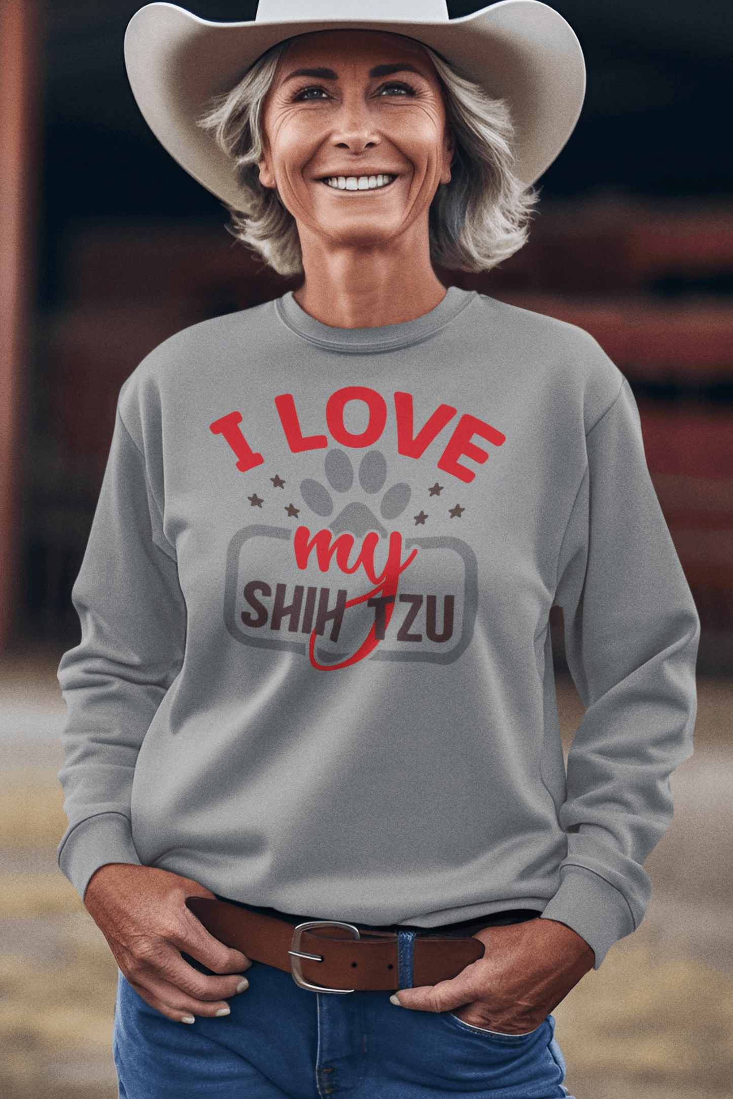 I Love My Shih Tzu Sweatshirt - Shih Tzu Gifts