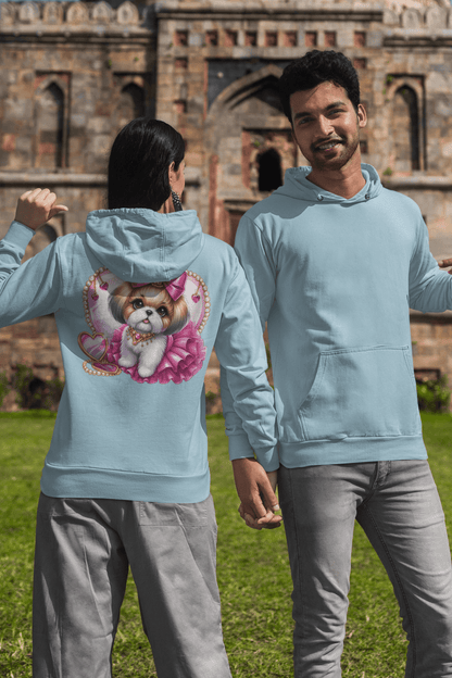 Pink Bow Shih Tzu Hooded Sweatshirt - Shih Tzu Gifts