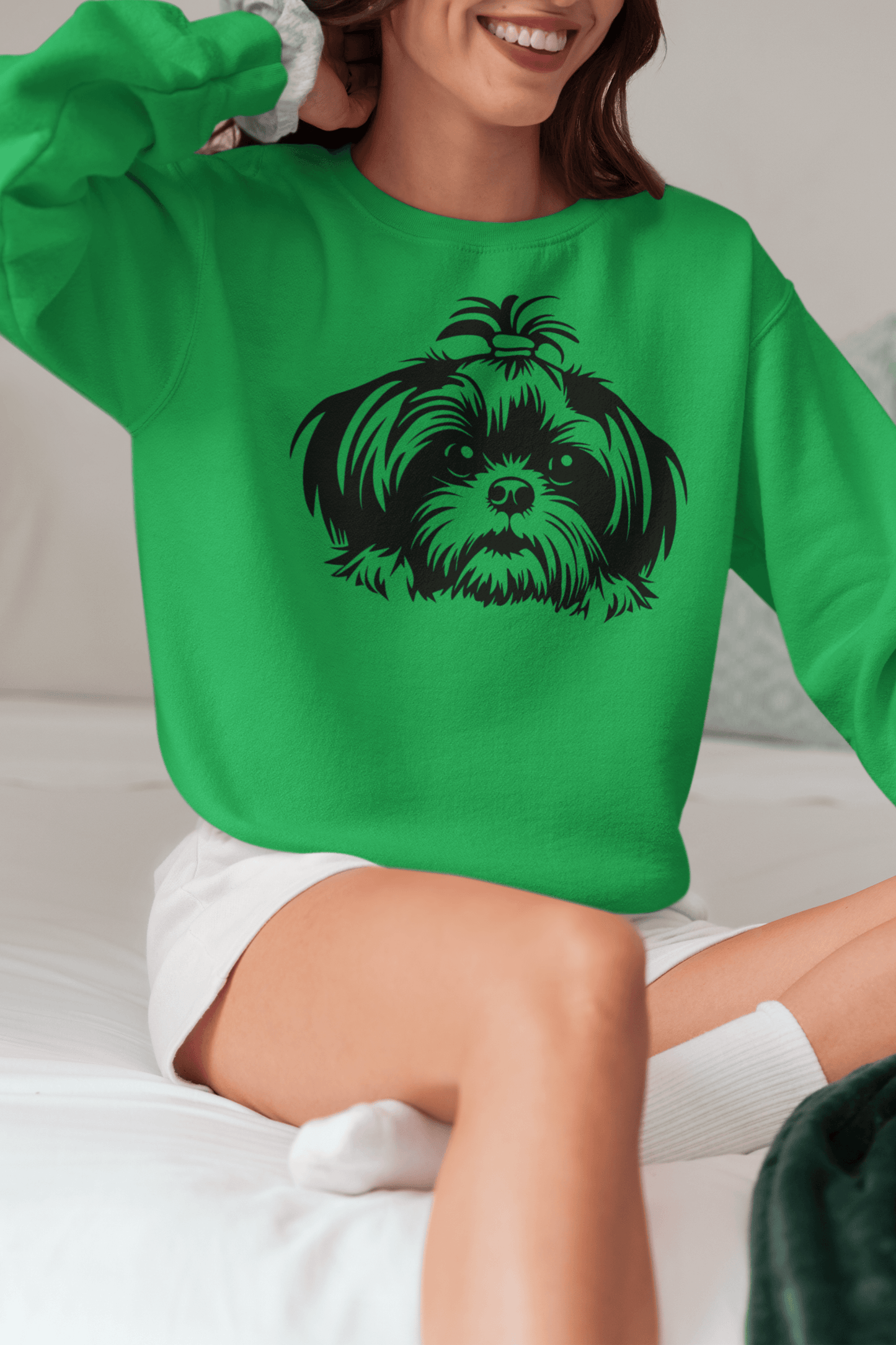 Shih-Tzu-Black-and White- Sweatshirt - Shih Tzu Gifts