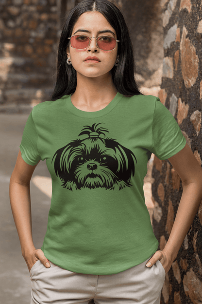 Shih-Tzu-Black-and-White-Tee - Shih Tzu Gifts