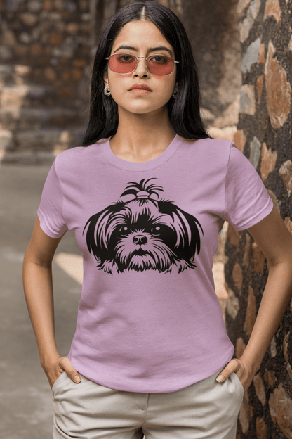 Shih-Tzu-Black-and-White-Tee - Shih Tzu Gifts