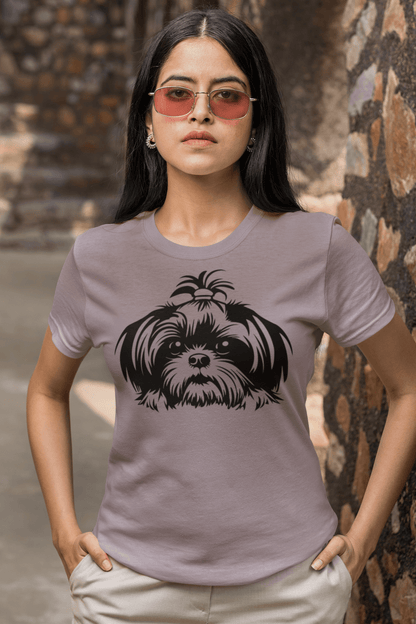 Shih-Tzu-Black-and-White-Tee - Shih Tzu Gifts