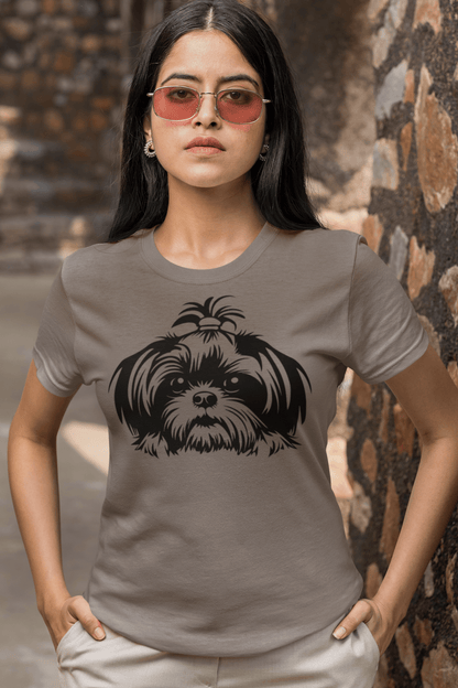 Shih-Tzu-Black-and-White-Tee - Shih Tzu Gifts