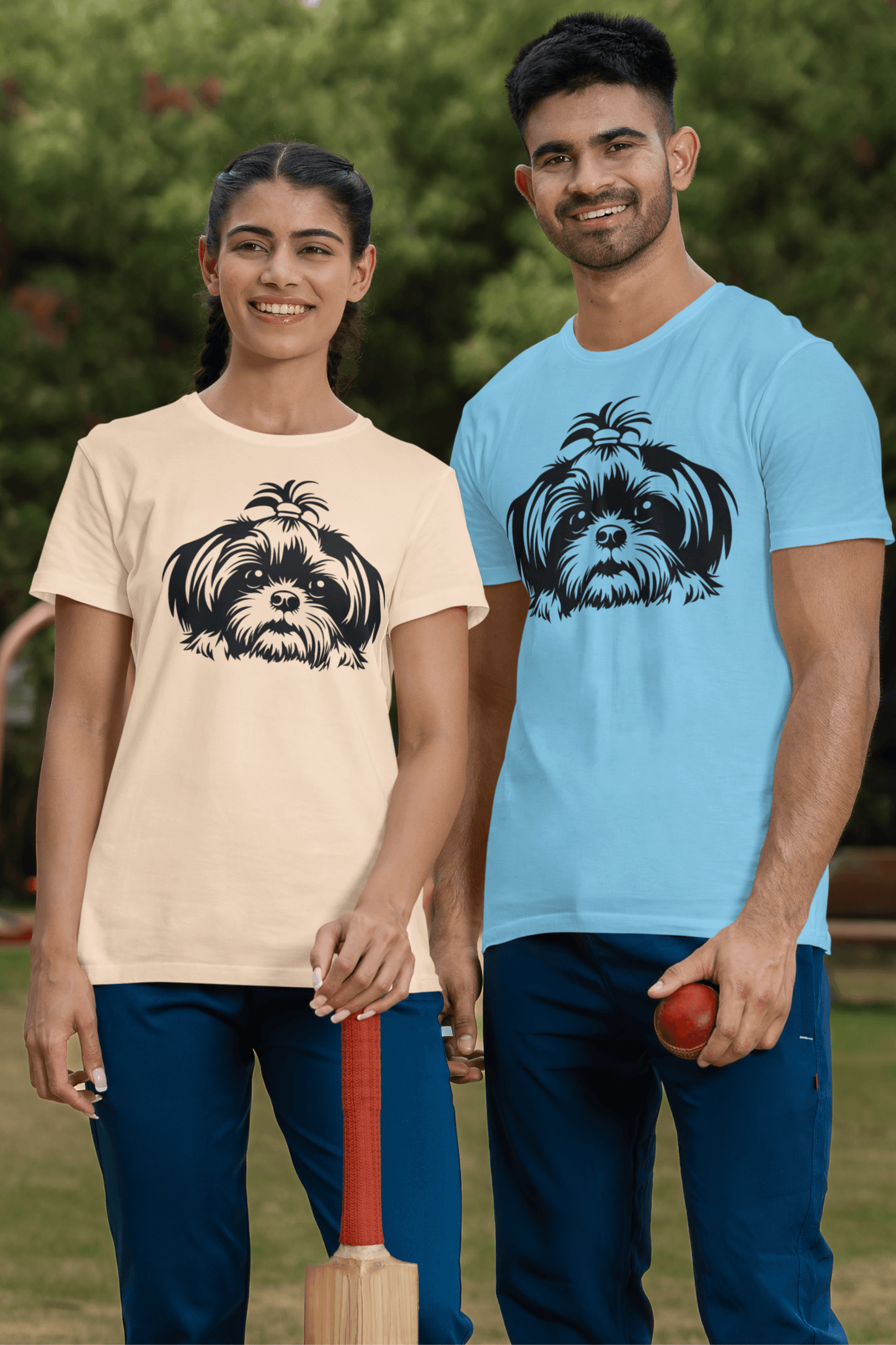 Shih-Tzu-Black-and-White-Tee - Shih Tzu Gifts