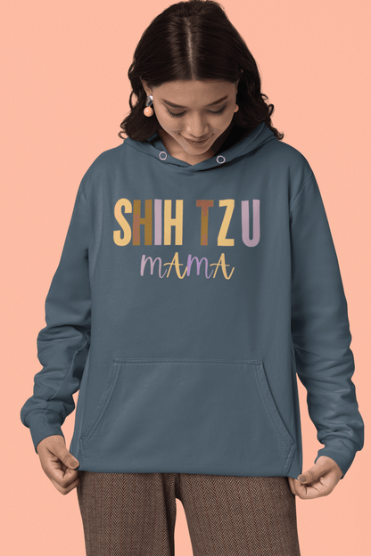 Shih Tzu Mama Words Hooded Sweatshirt - Shih Tzu Gifts