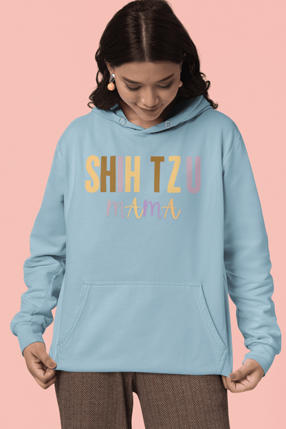 Shih Tzu Mama Words Hooded Sweatshirt - Shih Tzu Gifts