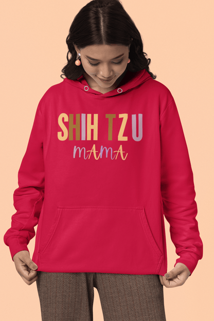 Shih Tzu Mama Words Hooded Sweatshirt - Shih Tzu Gifts