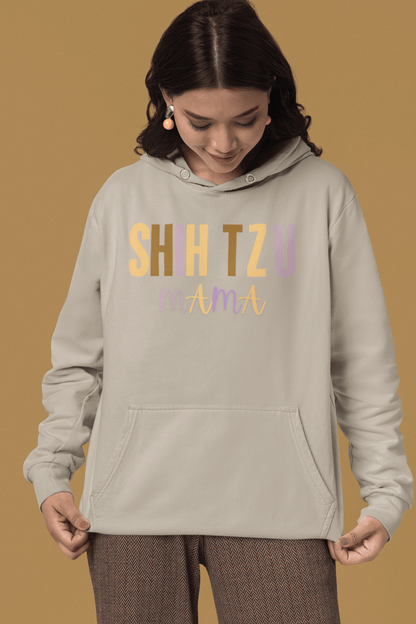 Shih Tzu Mama Words Hooded Sweatshirt - Shih Tzu Gifts