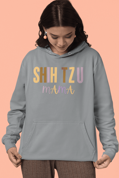 Shih Tzu Mama Words Hooded Sweatshirt - Shih Tzu Gifts