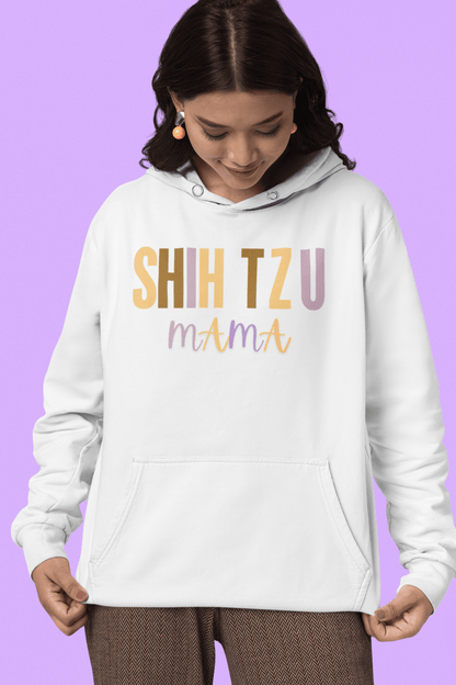 Shih Tzu Mama Words Hooded Sweatshirt - Shih Tzu Gifts