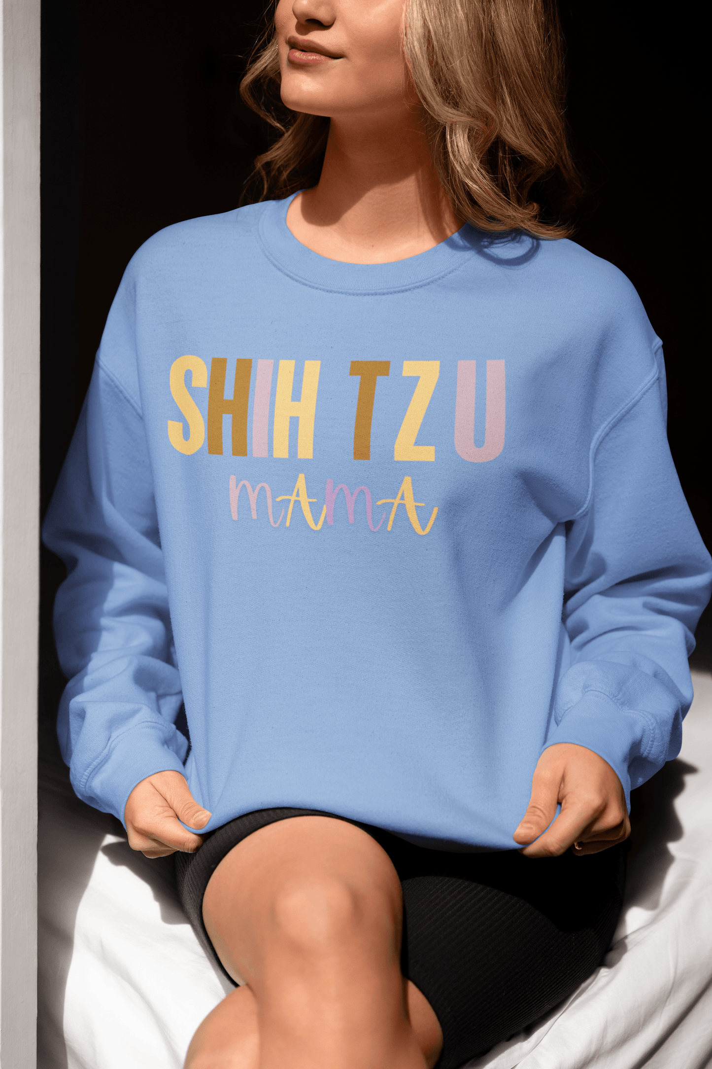 Shih Tzu Mama Words Sweatshirt - Shih Tzu Gifts