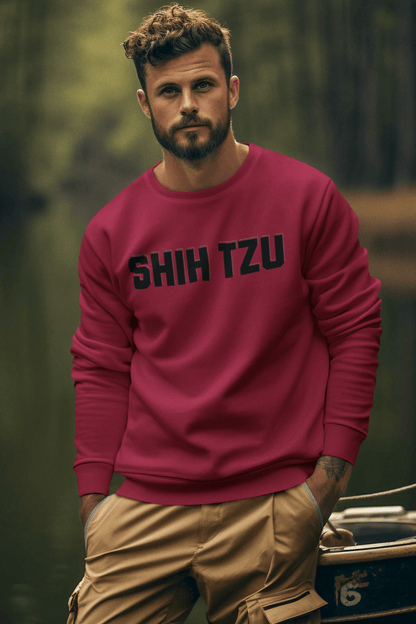 Shih Tzu Text Sweatshirt – Cozy Crewneck for Dog Lovers