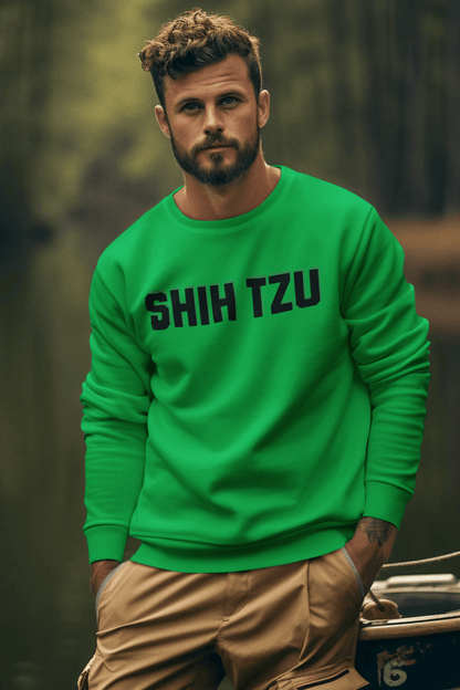 Shih Tzu Text Sweatshirt – Cozy Crewneck for Dog Lovers