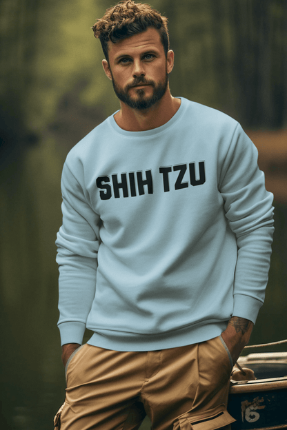 Shih Tzu Text Sweatshirt – Cozy Crewneck for Dog Lovers