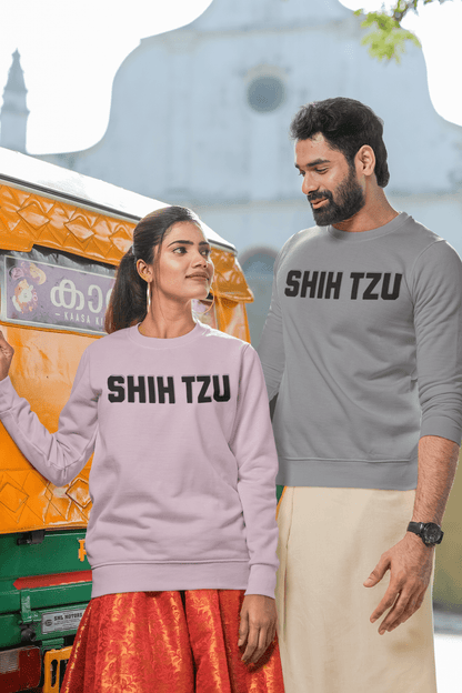 Shih Tzu Text Sweatshirt – Cozy Crewneck for Dog Lovers