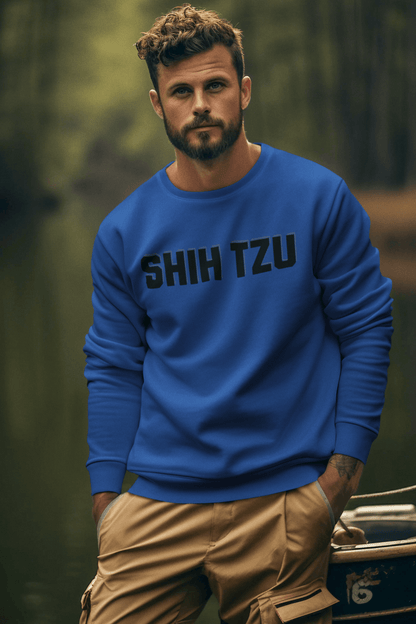 Shih Tzu Text Sweatshirt – Cozy Crewneck for Dog Lovers