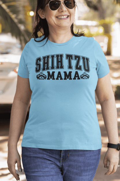 "Shih Tzu Mama" T-Shirt - Perfect gift for proud dog moms. Stylish & comfy. - Shih Tzu Gifts